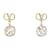 Autre Marque Boucles d'oreilles pendantes en cristal avec logo V  ref.1233743