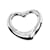 Tiffany & Co Open Heart Silver Pendant Metal  ref.1233747