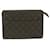 Louis Vuitton Pochette homme Brown Cloth  ref.1233821