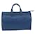 Louis Vuitton Speedy 35 Cuir Bleu  ref.1233886