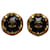 Chanel Gold CC Clip On Earrings Golden Metal Gold-plated  ref.1234238
