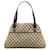 Gucci Brown GG Canvas Charmy Shoulder Bag Beige Leather Cloth Pony-style calfskin Cloth  ref.1234241