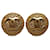 Chanel Gold CC Clip On Earrings Golden Metal Gold-plated  ref.1234261