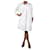 Ganni Vestido blanco a capas con estampado floral - talla UK 12 Algodón  ref.1234432