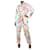 Zimmermann Mulicoloured allover printed belted jumpsuit - size UK 12 Multiple colors Linen  ref.1234435