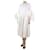 Roksanda Vestido midi de crepé de seda blanco con ribetes de organza - talla UK 8 Poliéster  ref.1234452