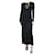 Autre Marque Black sheer maxi dress - size UK 8 Cotton  ref.1234454