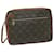 Bolsa Clutch esportiva LOUIS VUITTON Monogram Pochette Não.183 Autenticação de LV 64941 Monograma Lona  ref.1234697