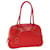 PRADA Shoulder Bag Nylon Leather Red Auth ac2652  ref.1234723