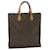 LOUIS VUITTON Monogram Sac Plat Hand Bag M51140 LV Auth 58381 Cloth  ref.1234781