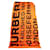 Burberry Schal Orange Polyester  ref.1234840