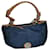 Gianfranco Ferre Vintage Tasche Braun Blau Leinwand  ref.1234957