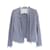 IRO Shavani Veste en tweed de coton bleu pâle Bleu clair  ref.1235364
