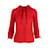 Camisa con nudo anudado barata y elegante de Moschino Roja Seda  ref.1235523