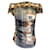 Jean Paul Gaultier Maille Mujer Marrón / Marfil / Top de punto de algodón y gasa de seda vintage negro Multicolor  ref.1235559
