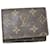 Louis Vuitton Enveloppe Carte de visite Brown Cloth  ref.1235585