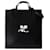 Heritage Croco Shopper Bag - Courreges - Leather - Black Pony-style calfskin  ref.1235848
