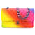 Chanel Borsa con patta media trapuntata CC foderata arcobaleno A01112 Pelle  ref.1235969