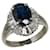 Autre Marque Platinum sapphire ring  ref.1235999