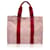 Trim Hermès Hermes Paris Beige Red Canvas Bora Bora GM Tote Bolsa de playa Lienzo  ref.1236018