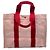 Trim Hermès Hermes Paris Beige Rot Canvas Bora Bora GM Tote Strandtasche - Ansicht 3