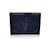 Yves Saint Laurent Bolso clutch con solapa en relieve de cuero negro vintage Charol  ref.1236019