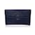 Yves Saint Laurent Bolso clutch con solapa de cuero guijarro negro vintage  ref.1236020