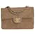 Chanel Big Matelassè Classic single flap bag in beige suede  ref.1236032