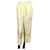 Céline Pants, leggings Yellow Silk Acetate  ref.1236086