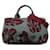 Bolso satchel Canapa estampado gris de Prada Roja Lienzo Paño  ref.1236118