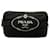 Prada Black Canapa Logo Canvas Pouch Cloth Cloth  ref.1236138