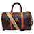 Luggage Céline Celine Macadam Boston Reisetasche mit Riemen (Selten) Braun Leinwand  ref.1236216