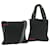 PRADA Sports Shoulder Bag Nylon 2Set Black Auth 63892  ref.1236264