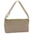 FENDI Zucchino Canvas Shoulder Bag Beige Auth 65408  ref.1236313