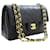 Chanel Classic lined flap 9" Chain Shoulder Bag Black Lambskin Leather  ref.1236319