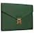 LOUIS VUITTON Epi Porte Documents Senatur Briefcase Green LV Auth 64426 Leather  ref.1236417