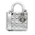 Lady Dior DIOR Handbags Silvery Leather  ref.1236722
