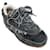 Schwarze Plateau-Sneaker aus Denim im Distressed-Look von Loewe Leinwand  ref.1236779