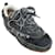 Loewe Black Distressed Denim Platform Sneakers Cloth  ref.1236785