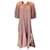 Autre Marque Lee Mathews Rose Elsie Channel Dress Pink Cotton  ref.1236793