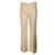 Michael Kors Collection Nude 2019 Flared Crepe Pants Beige Viscose  ref.1236799
