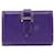 Béarn Hermès Bearn Purple Leather  ref.1236878
