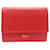 Céline Portefeuille Veau Red Leather  ref.1237046