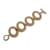 Christian Dior Vintage Gold Metal Oval Ring Bracelet Golden  ref.1237122
