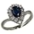 Autre Marque Platinum Pear Cut Sapphire Diamond Ring Metal  ref.1237245