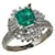 Autre Marque Platinum Emerald Diamond Ring  ref.1237257