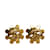 Chanel Brincos com clipe de flor CC Metal  ref.1237271