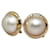 Autre Marque [LuxUness] 18Orecchini a clip con perle K Mabe Orecchini in metallo in condizioni eccellenti  ref.1237302