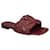 Bottega Veneta Sandale plate Lido Cuir Rouge Bordeaux  ref.1237374