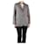 Autre Marque Blazer grigio in lana a quadri - taglia UK 8  ref.1237416